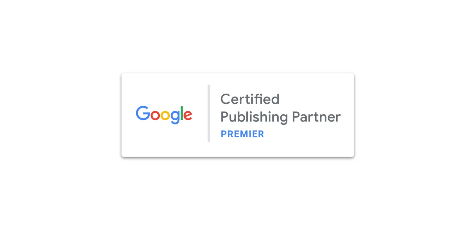 fluct is certified as the Premier Partner,  the highest status of Google Certified Publishing Partner